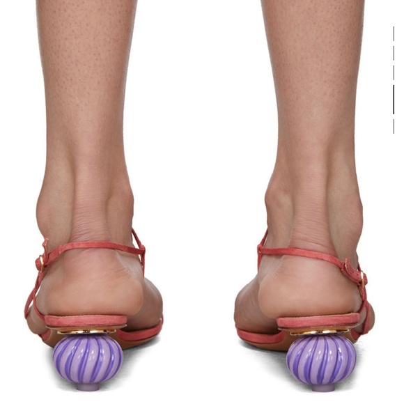 Jacquemus Pink les Sandales Manosque Heeled Sandals - Picture 3 of 8